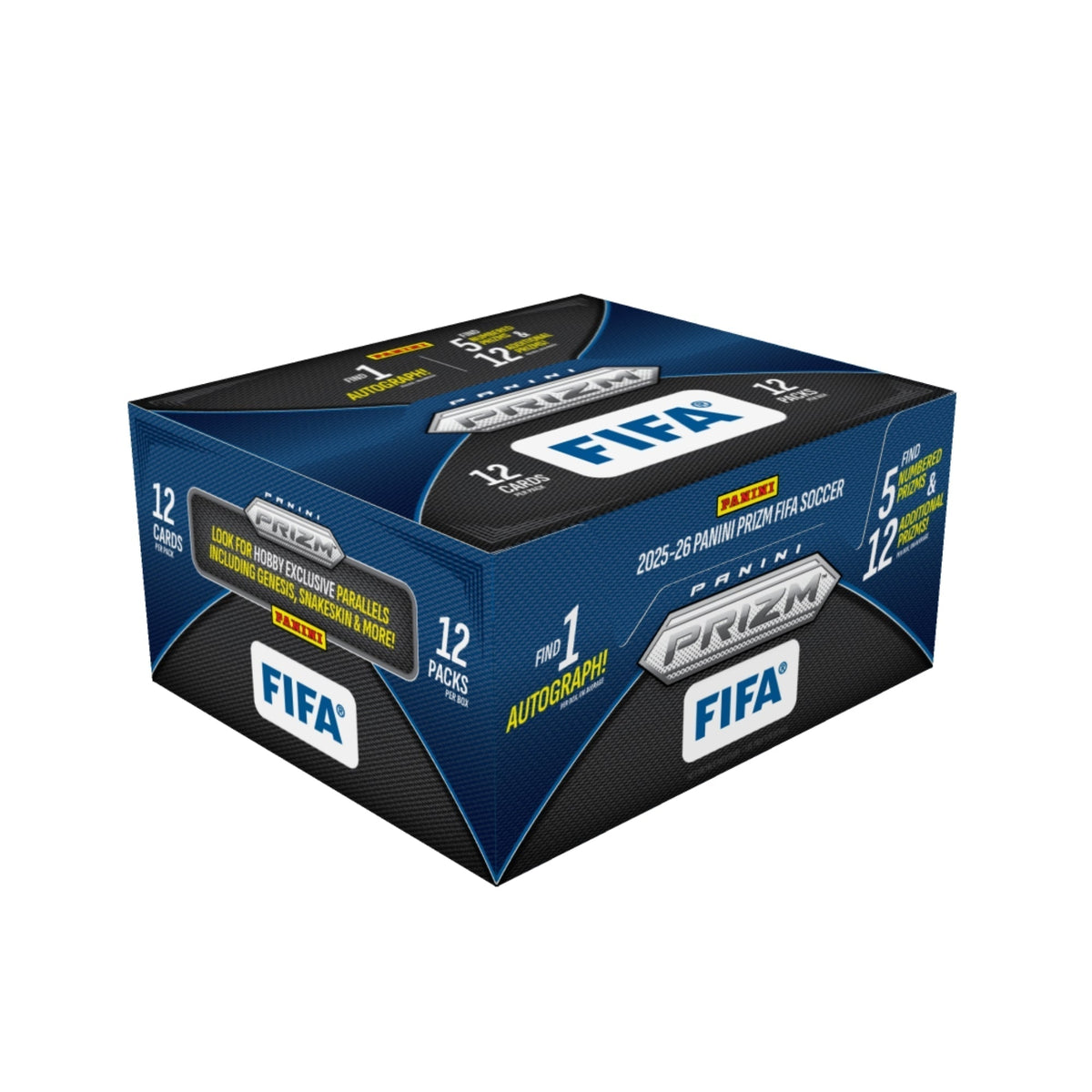 2025-26 Panini Prizm FIFA Soccer Hobby 12 Box Case