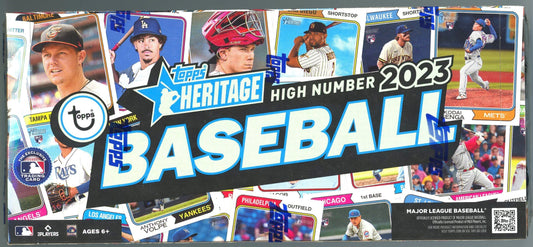 2023 Topps Heritage HIGH Number Baseball Hobby 12 Box Case